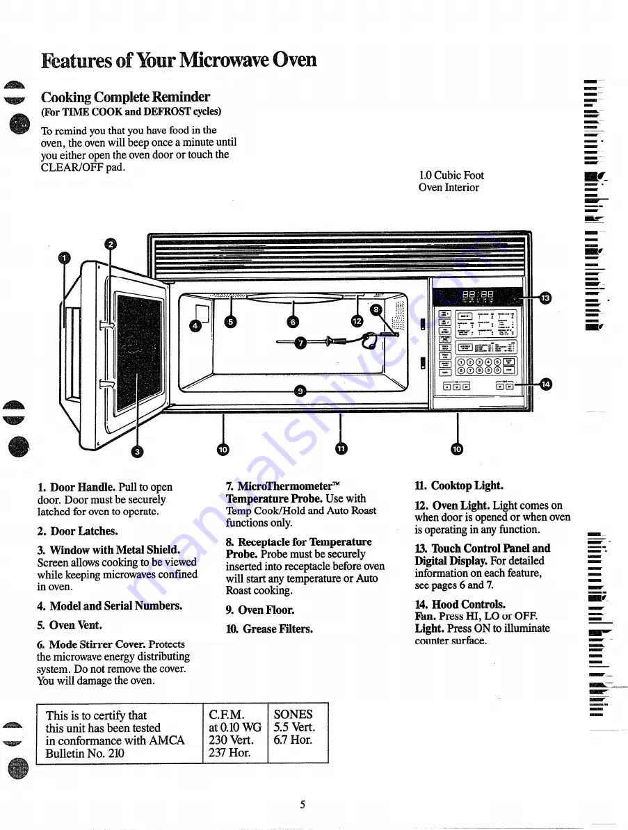 Hotpoint Counter Saver RVM122H Use And Care Manual Download Page 5