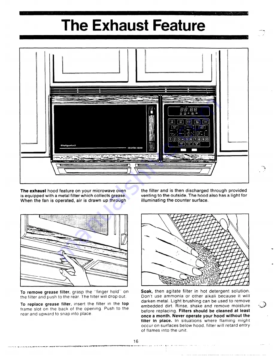 Hotpoint Counter Saver RVM58 Use And Care Manual Download Page 16