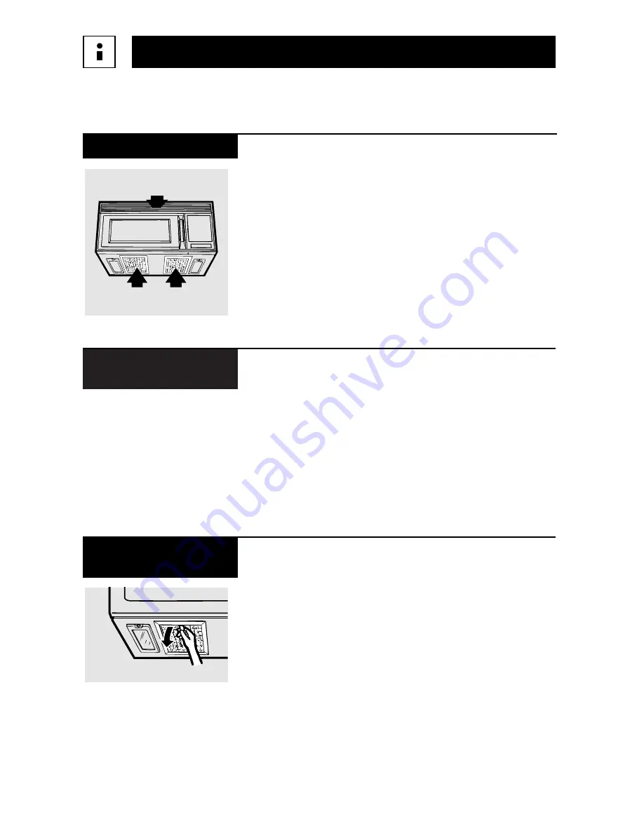 Hotpoint Countersaver Plus RVM1325 Owner'S Manual Download Page 32