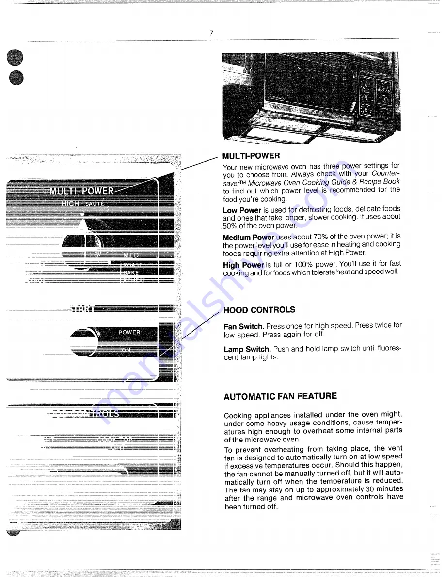 Hotpoint Couter saver RVM43 Use And Care Book Manual Download Page 6