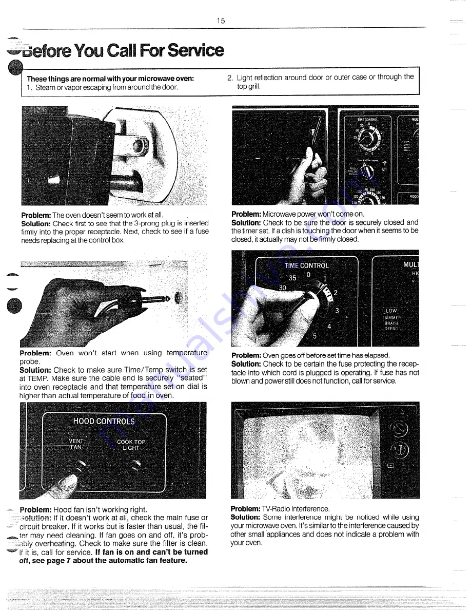 Hotpoint Couter saver RVM43 Use And Care Book Manual Download Page 14