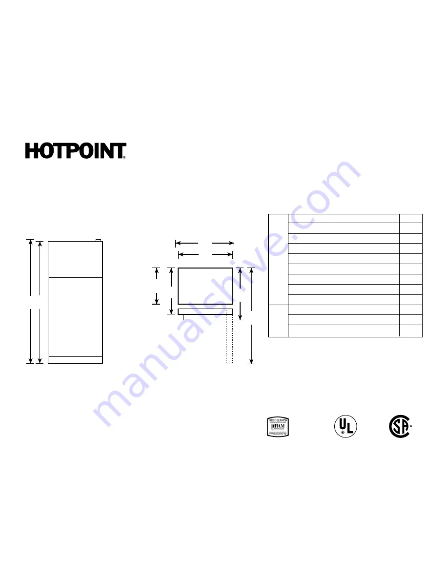 Hotpoint Energy Star HTH18GBTWW Скачать руководство пользователя страница 1