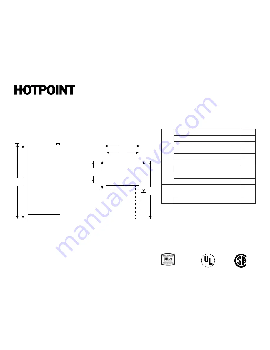 Hotpoint HTS18ICP Скачать руководство пользователя страница 1