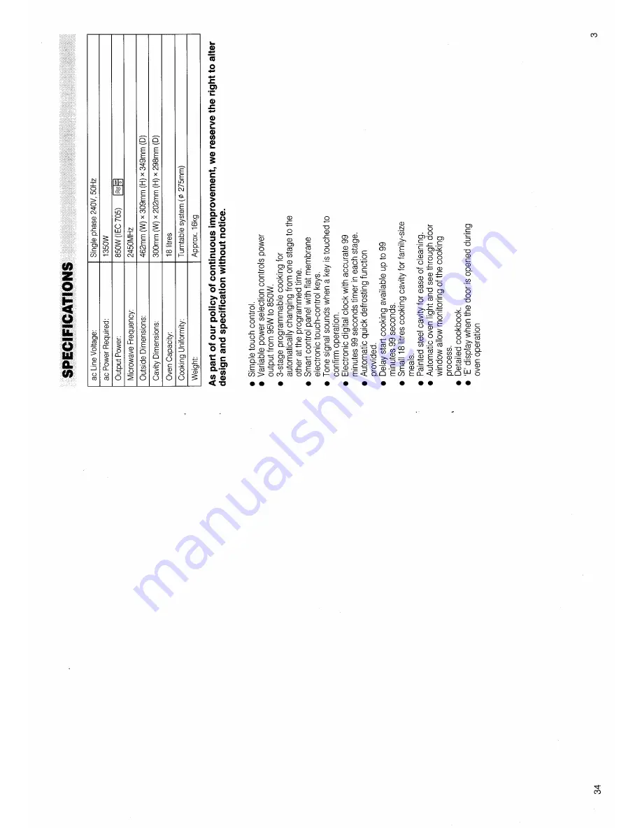 Hotpoint MW11P User Handbook Manual Download Page 3