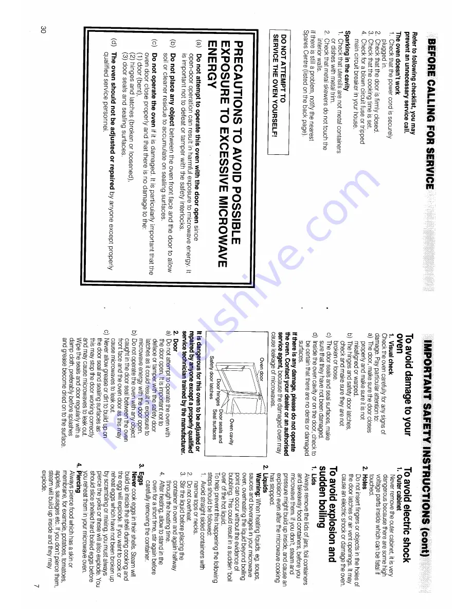 Hotpoint MW12P User Handbook Manual Download Page 7