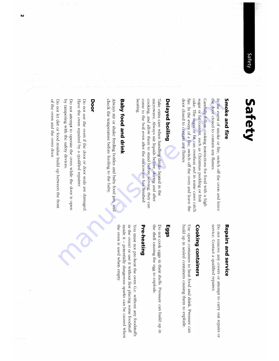 Hotpoint MW33H Instruction Booklet Download Page 2