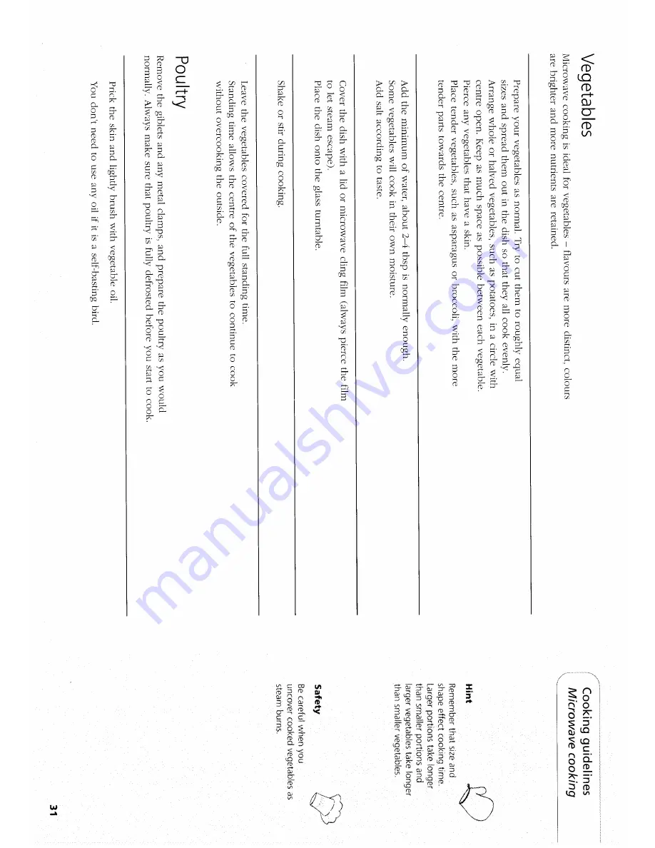 Hotpoint MW33H Instruction Booklet Download Page 31