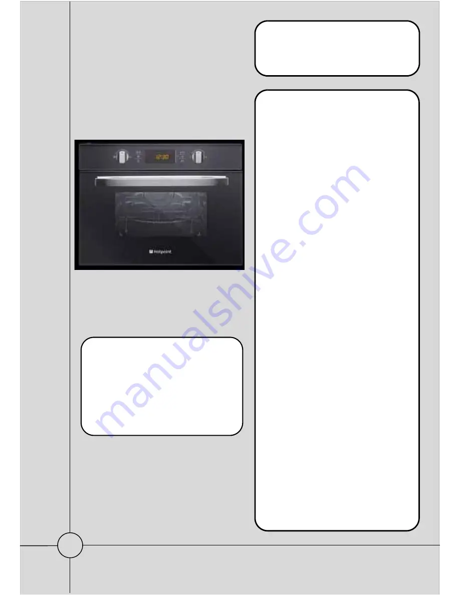 Hotpoint MWH 424.1 X Service Information Download Page 1