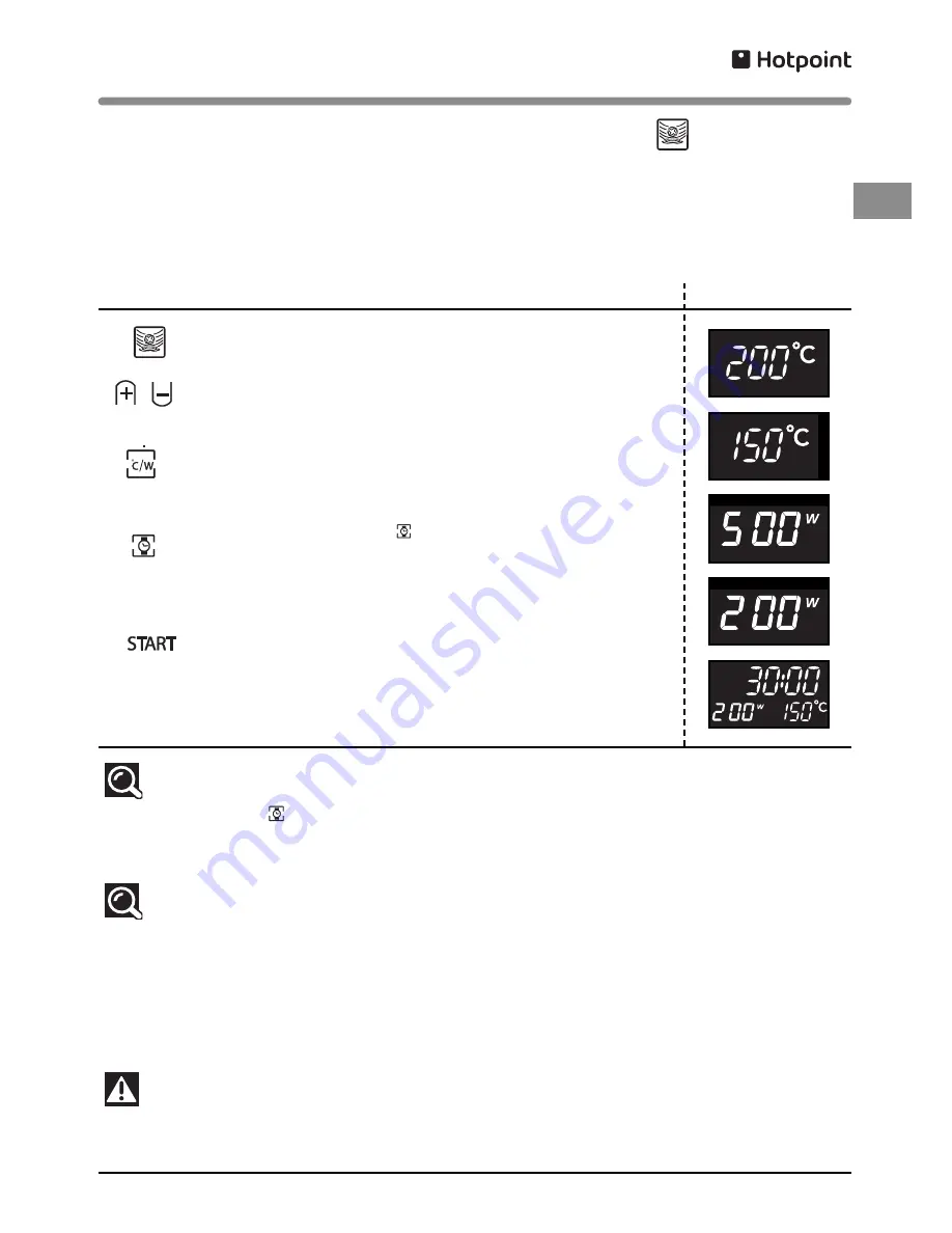 Hotpoint MWH434AX Скачать руководство пользователя страница 21