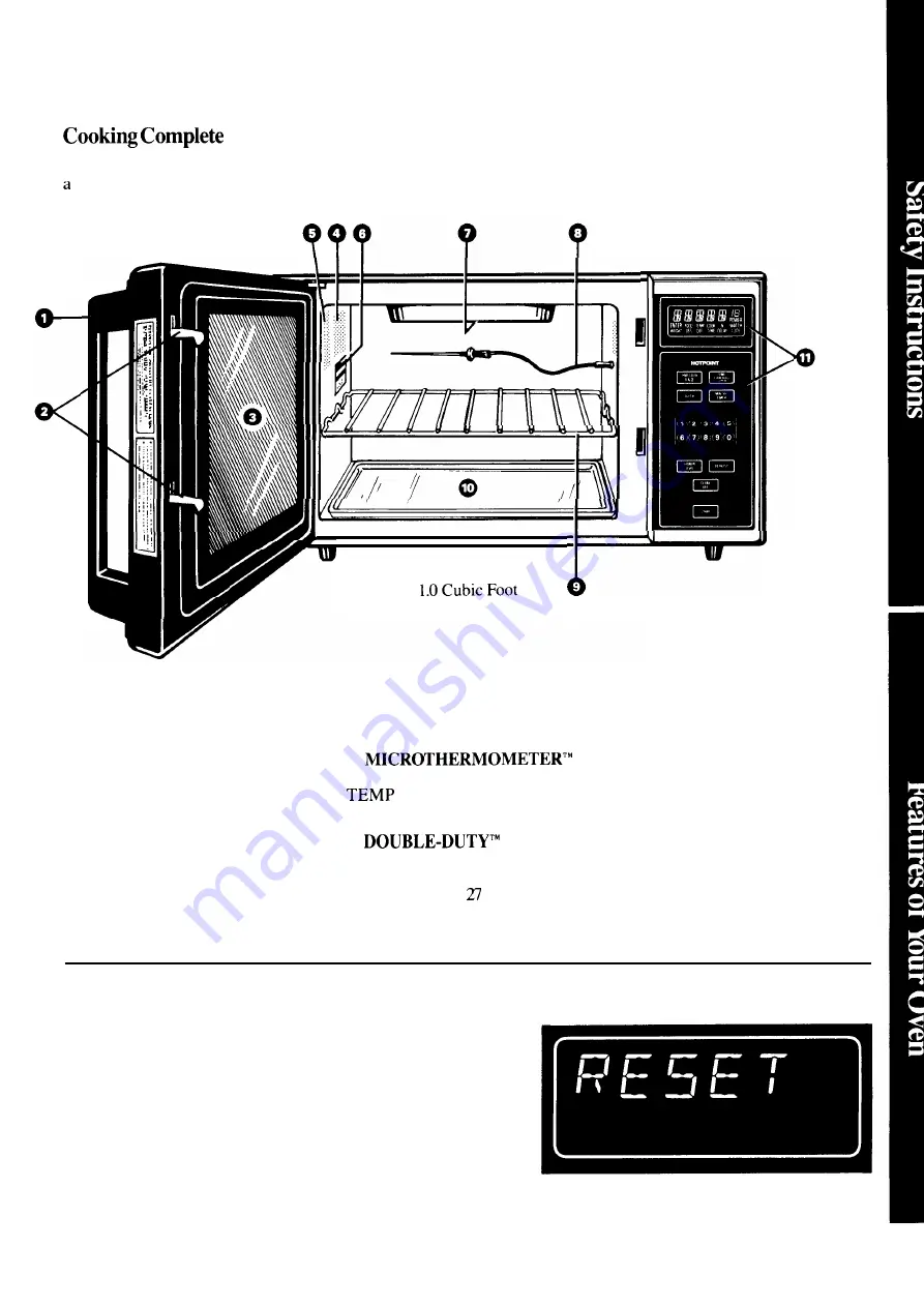 Hotpoint RE1021H Use And Care & Cooting Manual Download Page 5