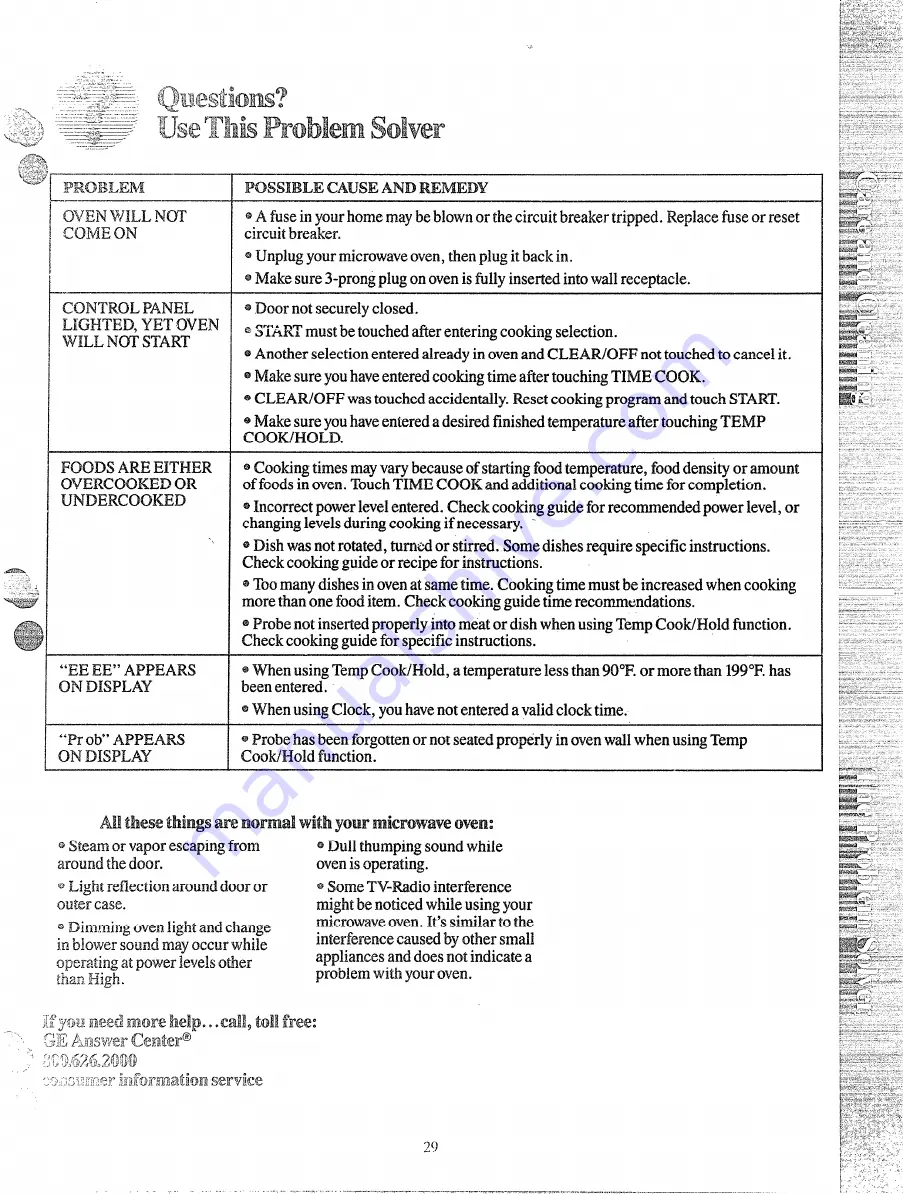 Hotpoint RE1440 How To Get The Best Download Page 29