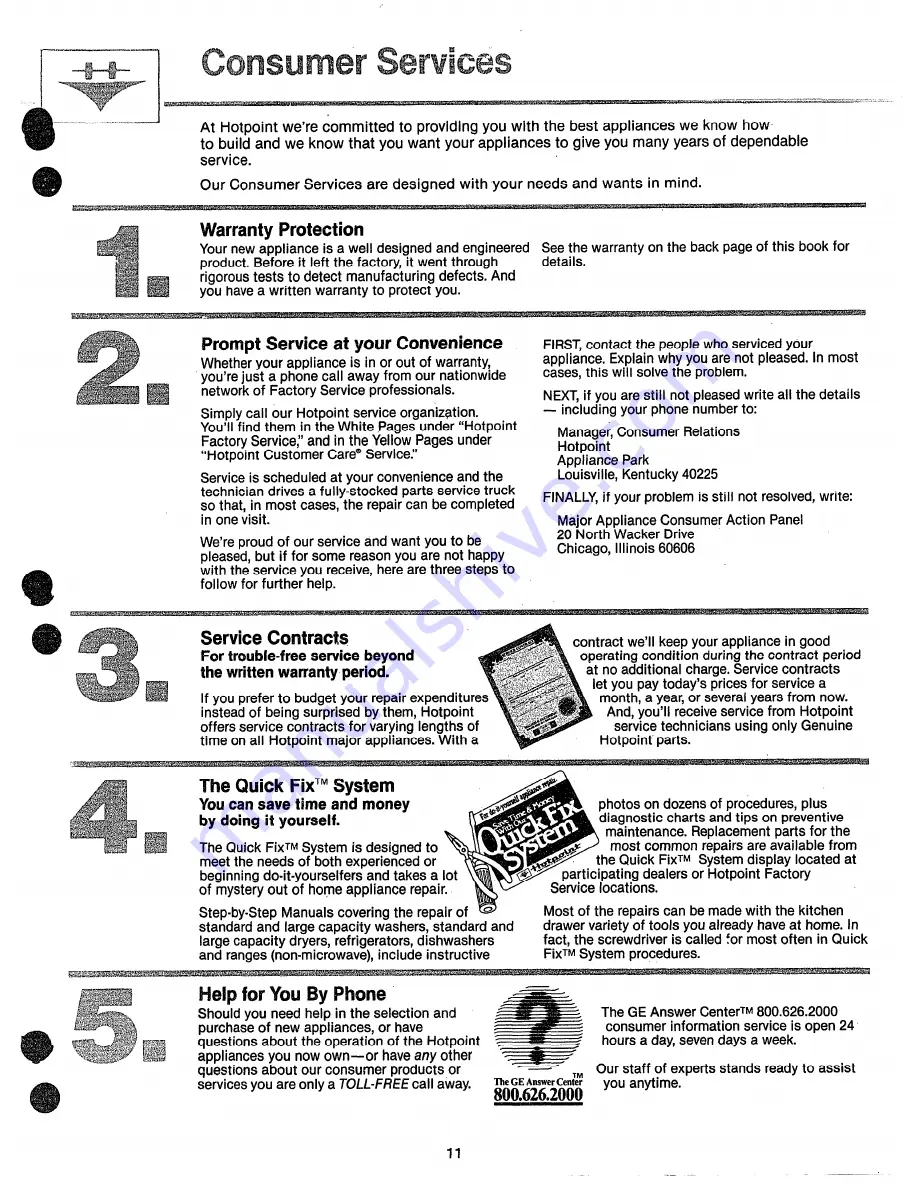 Hotpoint RE53 Use And Care Manual Download Page 10