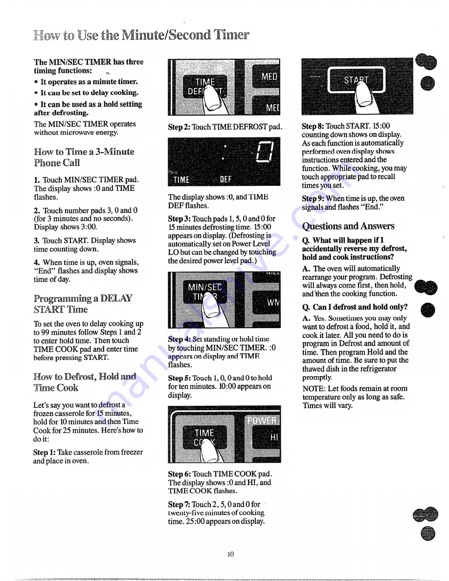 Hotpoint RE65 Use And Care Manual Download Page 10