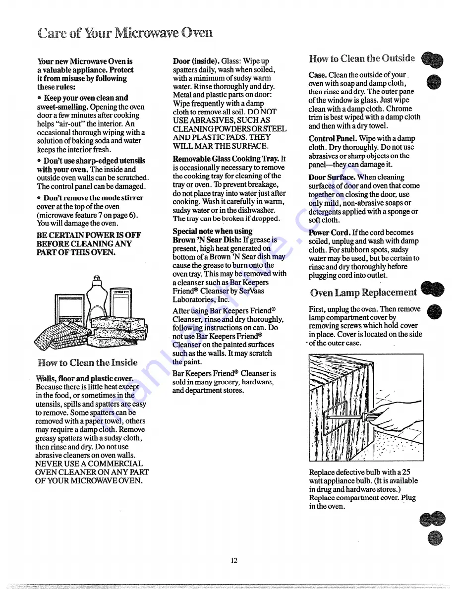 Hotpoint RE65 Use And Care Manual Download Page 12