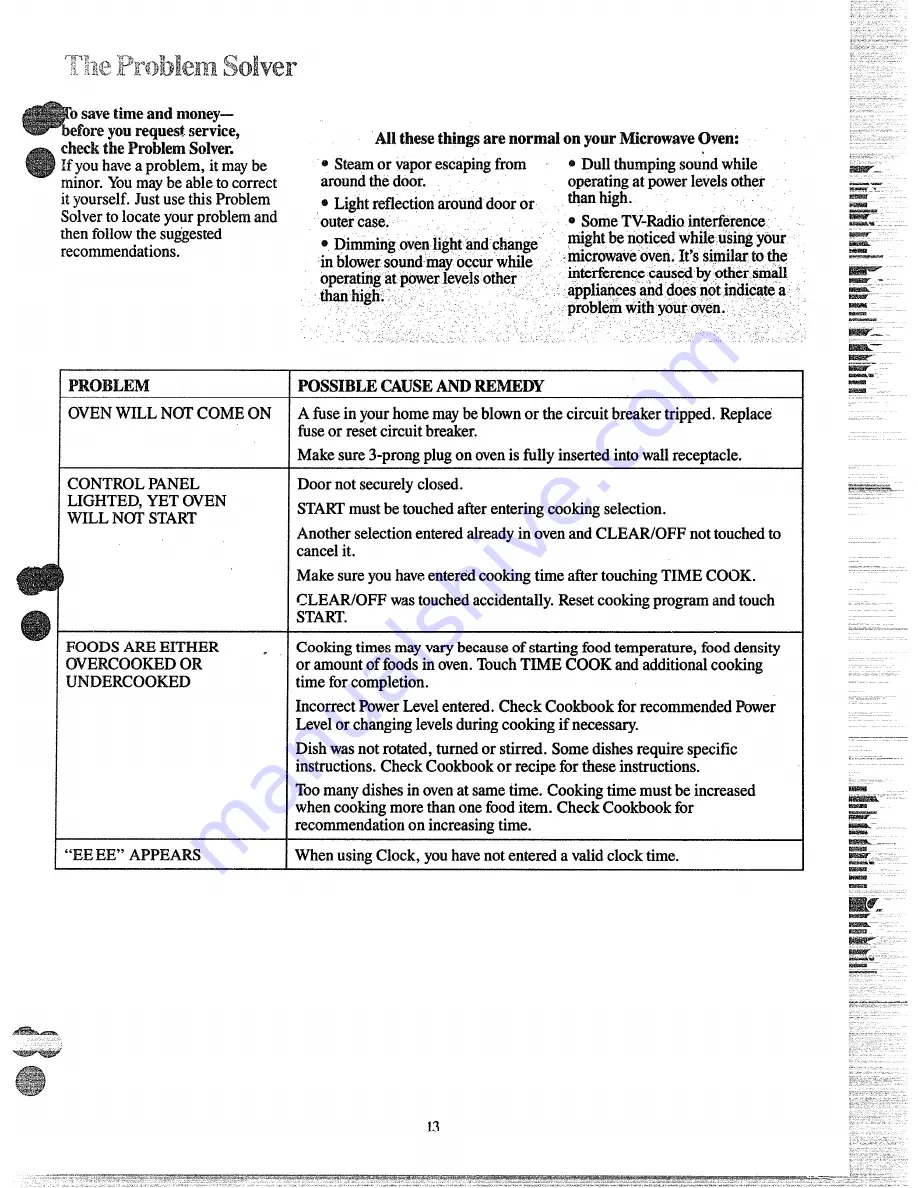 Hotpoint RE65 Use And Care Manual Download Page 13