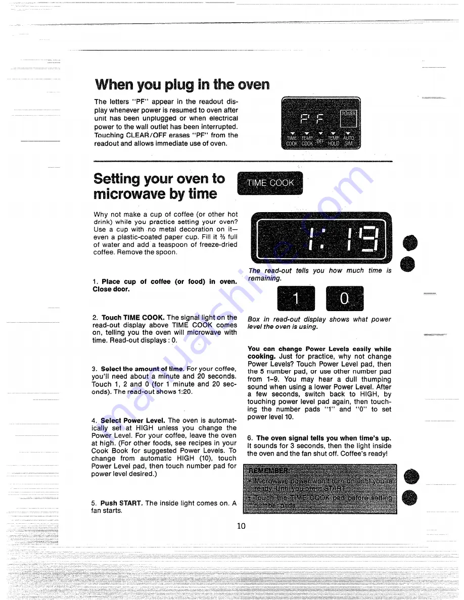 Hotpoint RE942 Скачать руководство пользователя страница 10