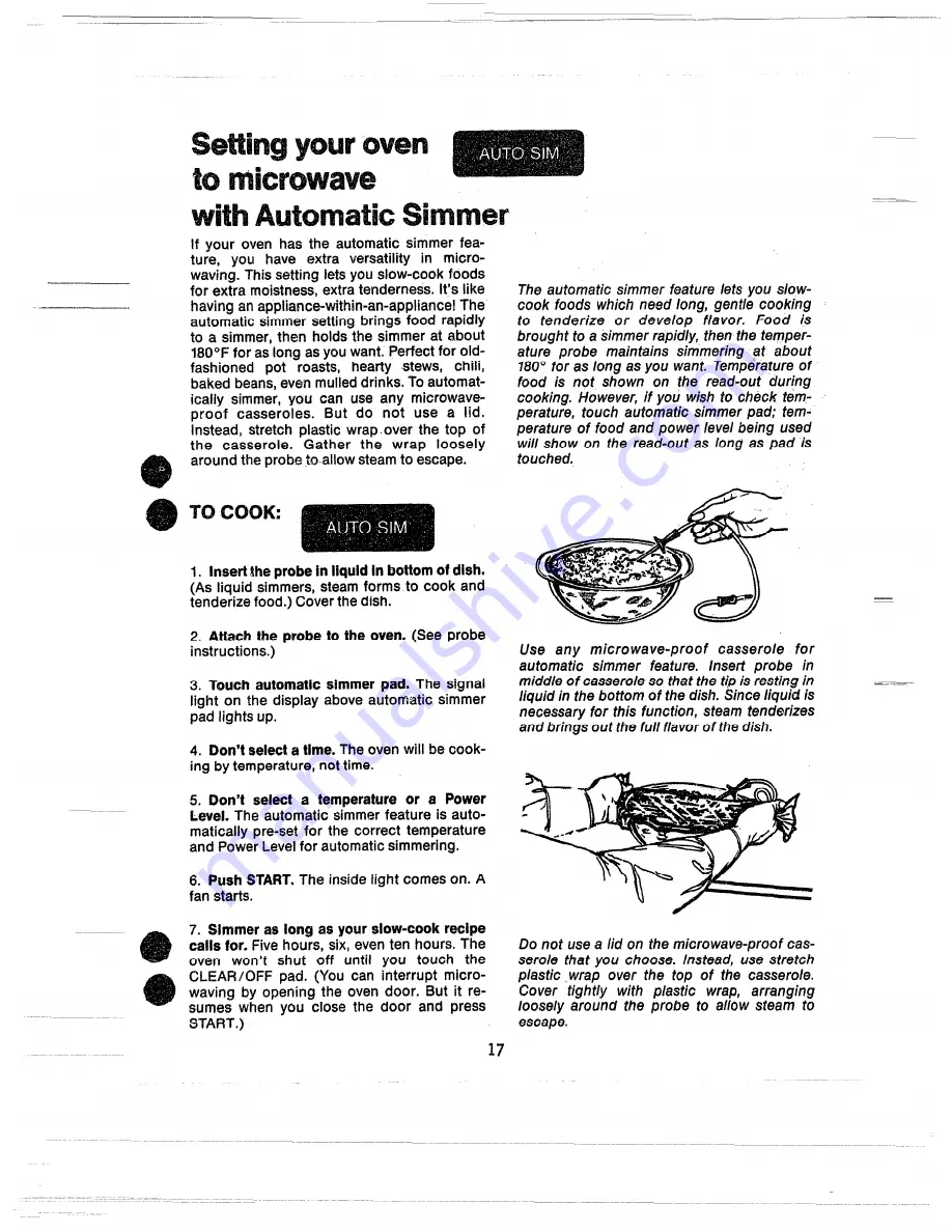 Hotpoint RE942 User Manual Download Page 17