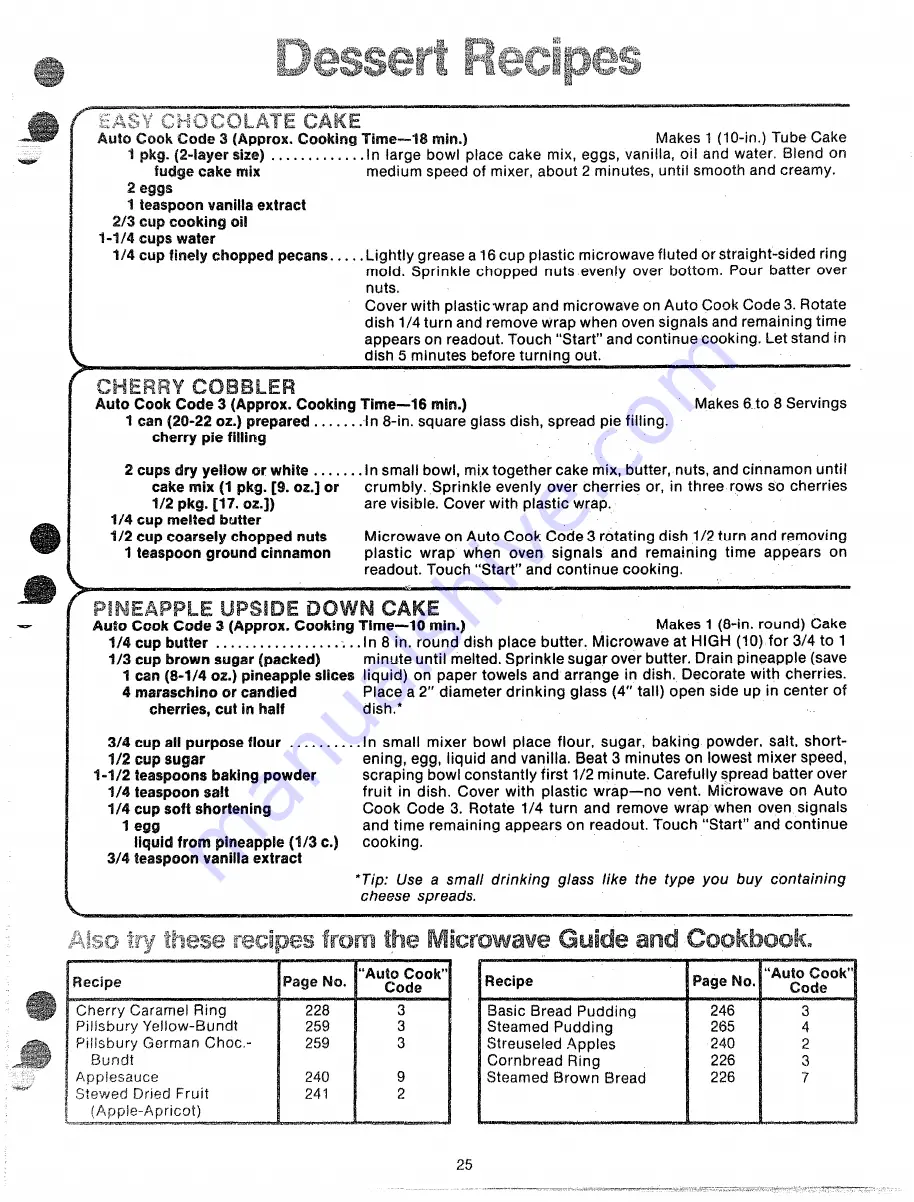 Hotpoint RE954 Use And Care Book Manual Download Page 25