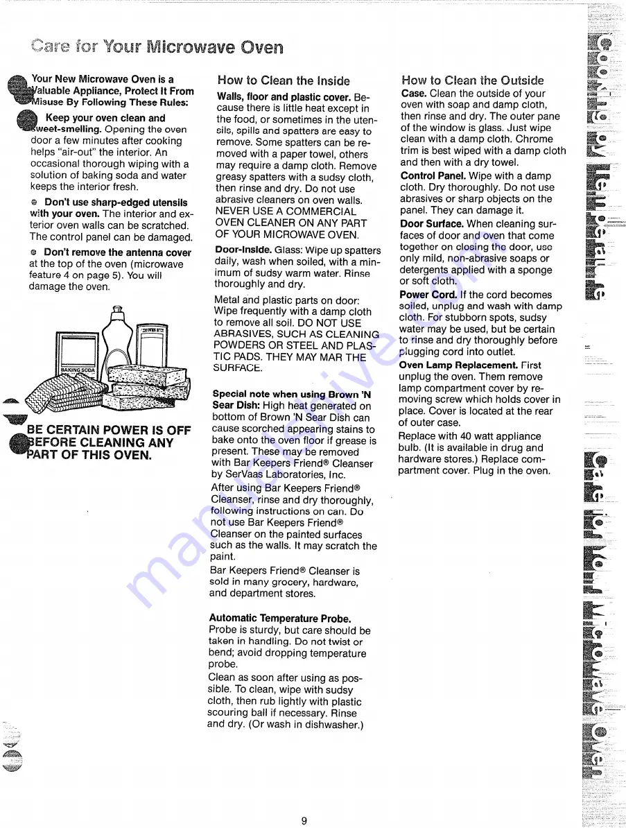 Hotpoint RE962 Use And Care Manual Download Page 9