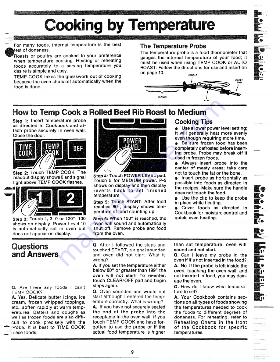 Hotpoint RE965 Use And Care Manual Download Page 8