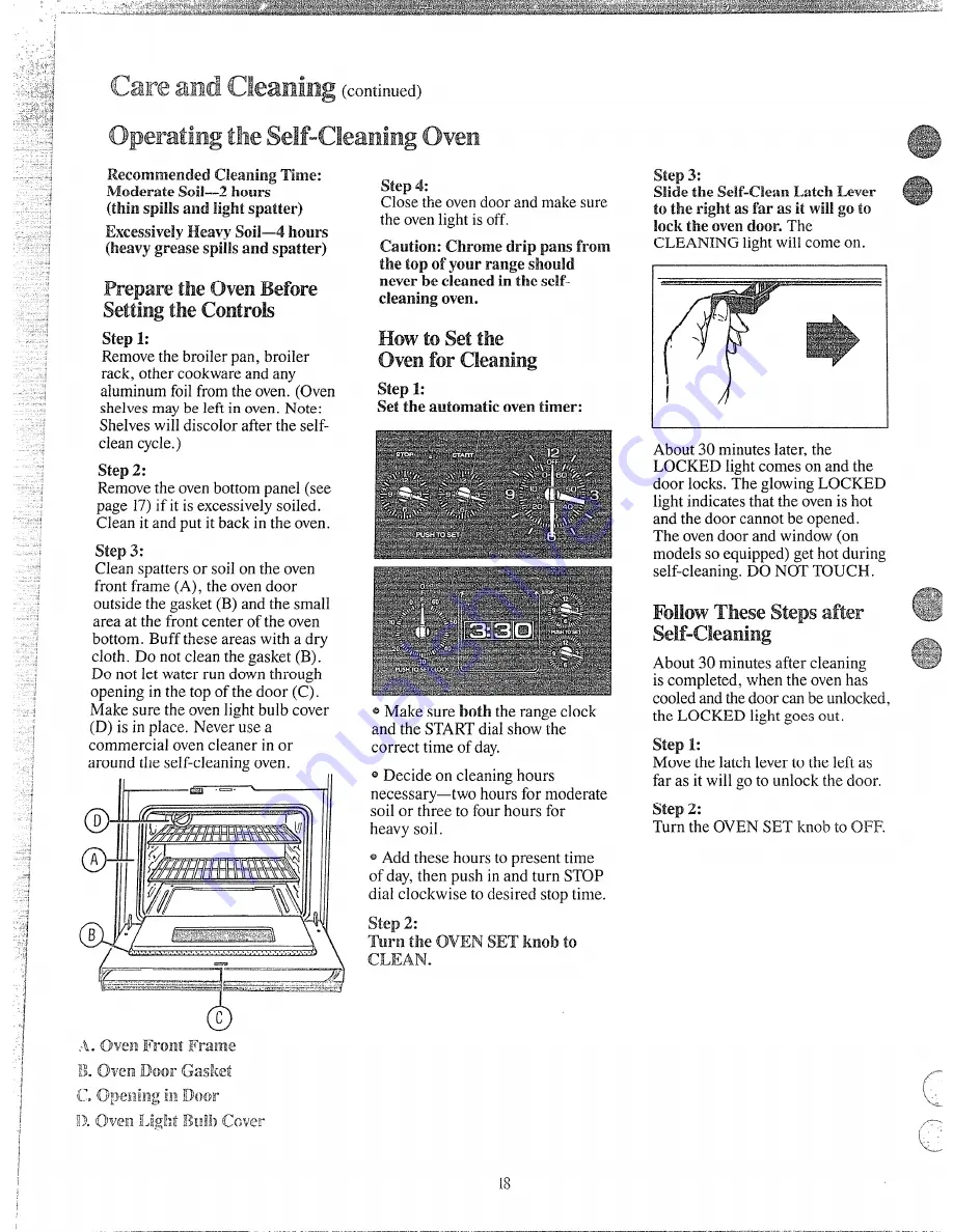 Hotpoint RGB744GEJ Use And Care Manual Download Page 18