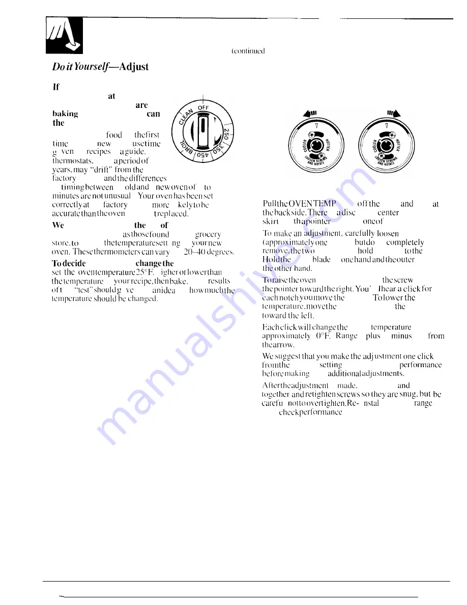 Hotpoint RGB744GER Use And Care & Installation Download Page 12