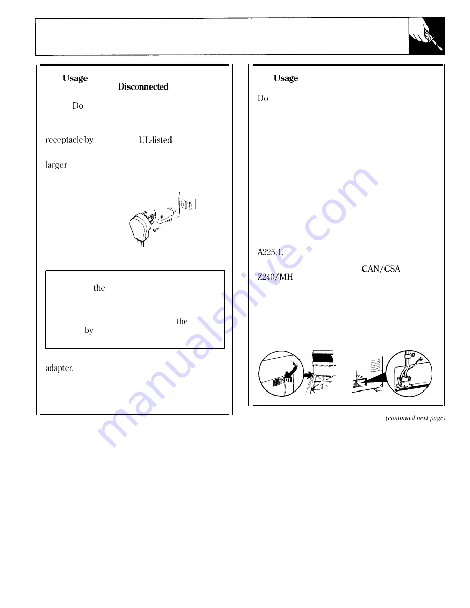 Hotpoint RGB744GER Use And Care & Installation Download Page 35