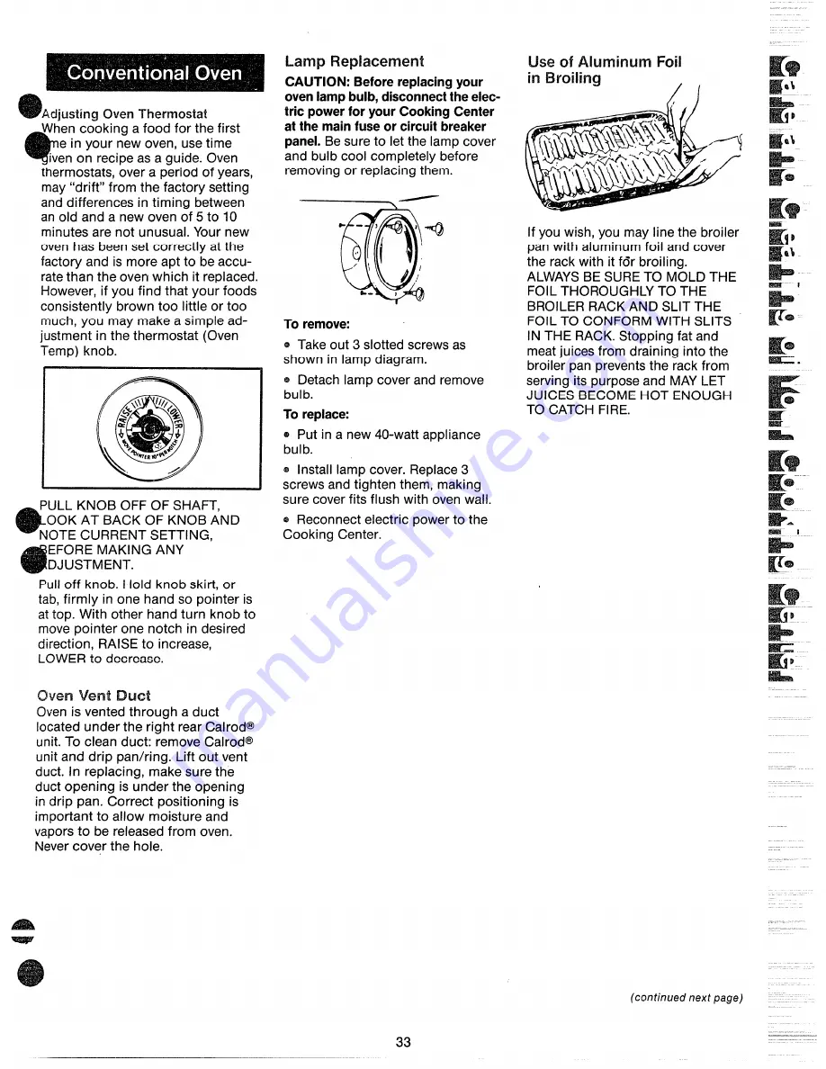 Hotpoint RH960G Instruction Manual Download Page 32