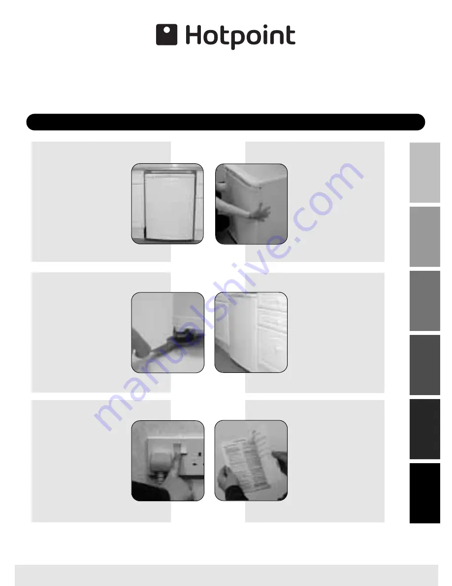 Hotpoint RLA34 Instructions For Installation And Use Manual Download Page 1