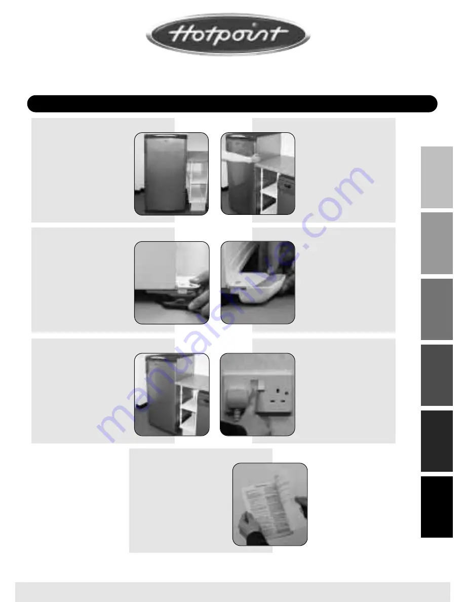 Hotpoint RLA50 Instructions For Installation & Use Download Page 1