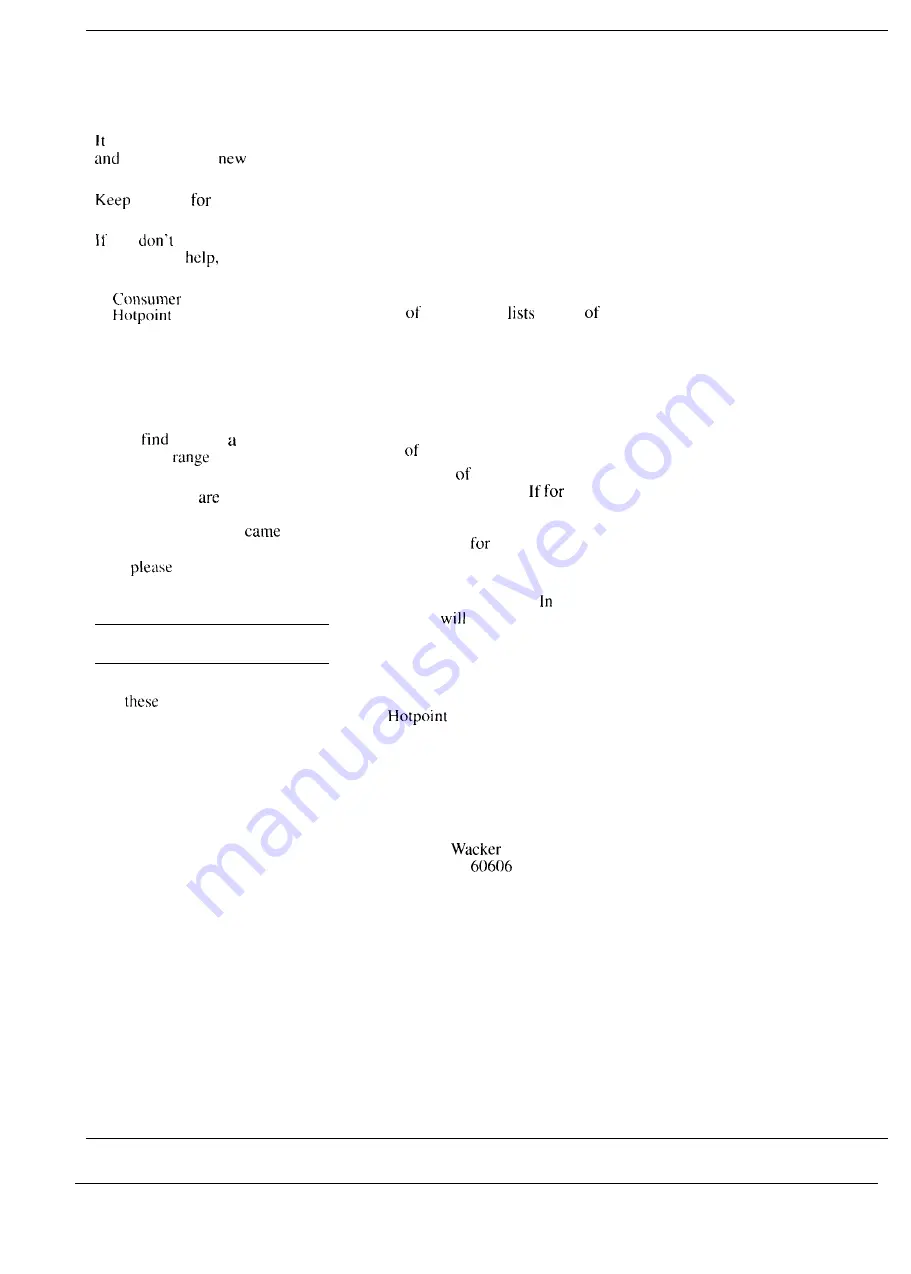 Hotpoint RS504GP Use And Care Manual Download Page 2