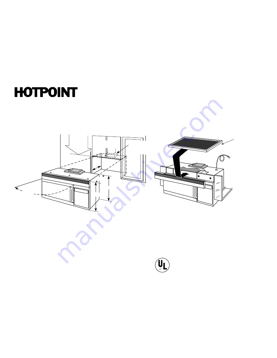 Hotpoint RVM1635BK Dimension Manual Download Page 1