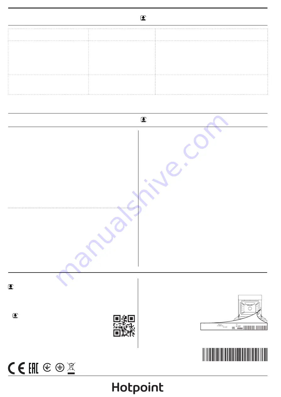 Hotpoint SA2840P Daily Reference Manual Download Page 8