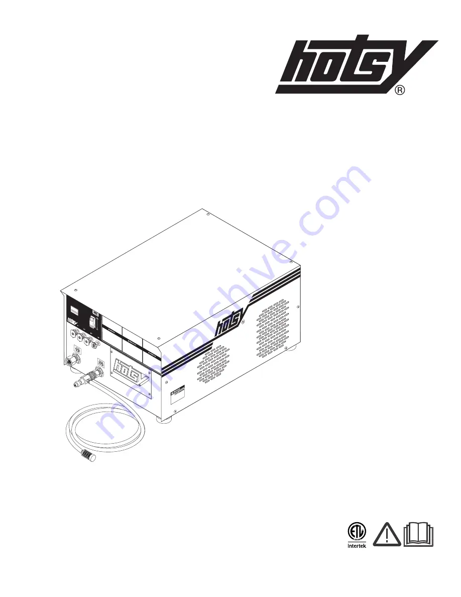 Hotsy 1700 Series Скачать руководство пользователя страница 1