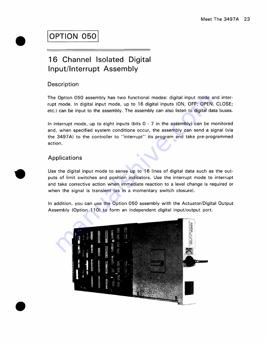 HP 03497-66502 Operating And Programming Instructions Download Page 32