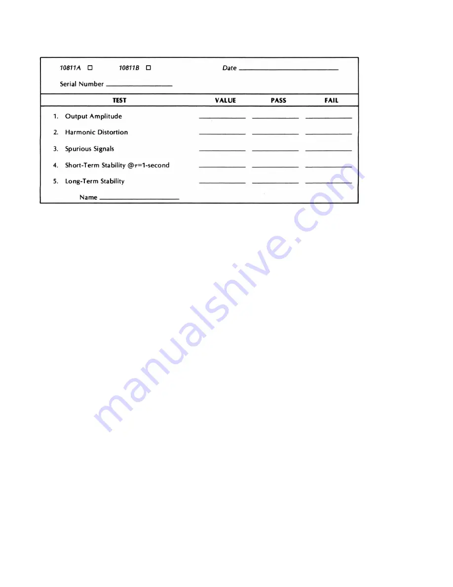 HP 10811A Operating & Service Manual Download Page 32