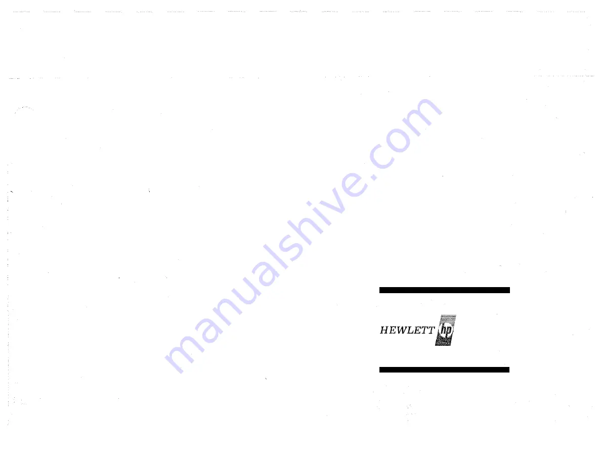 HP 11049A Operating And Service Manual Download Page 1