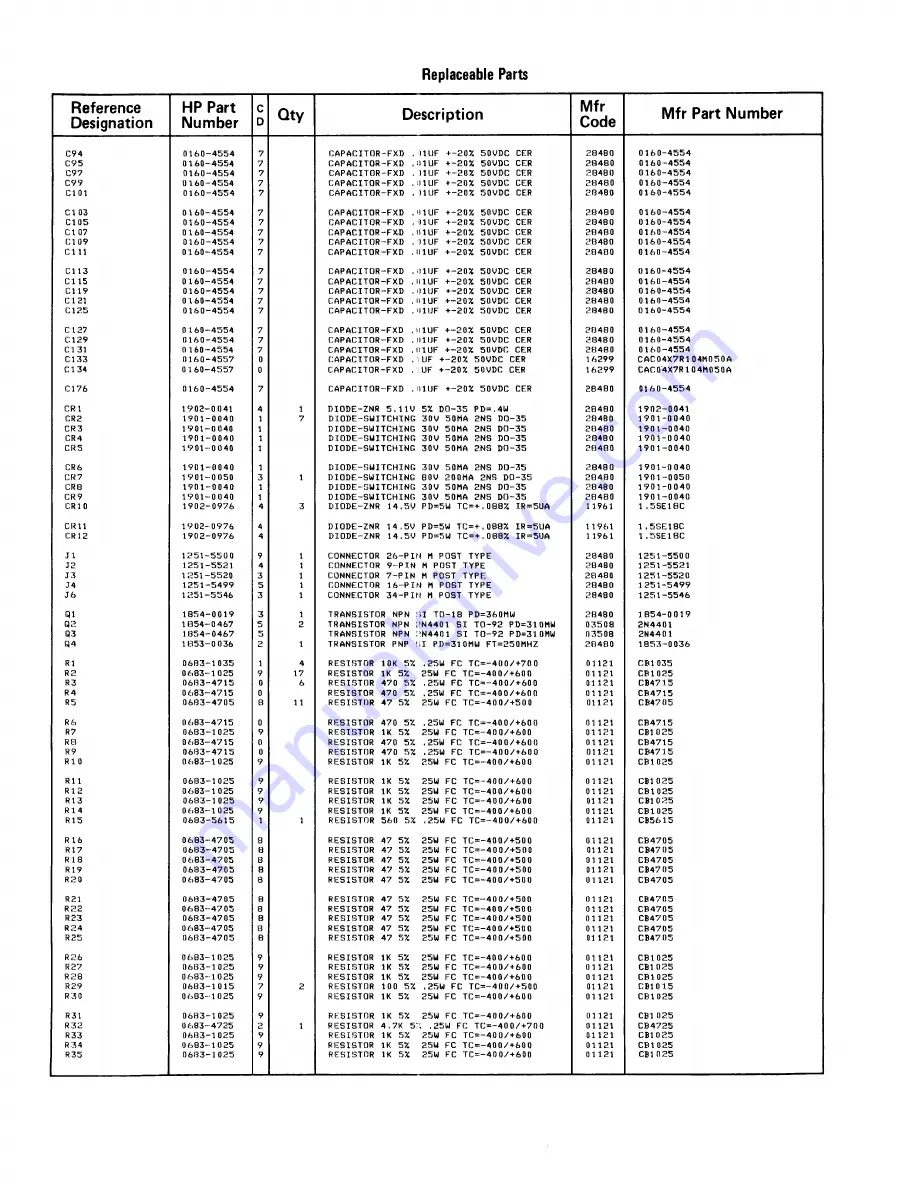 HP 13220 Technical Information Download Page 40