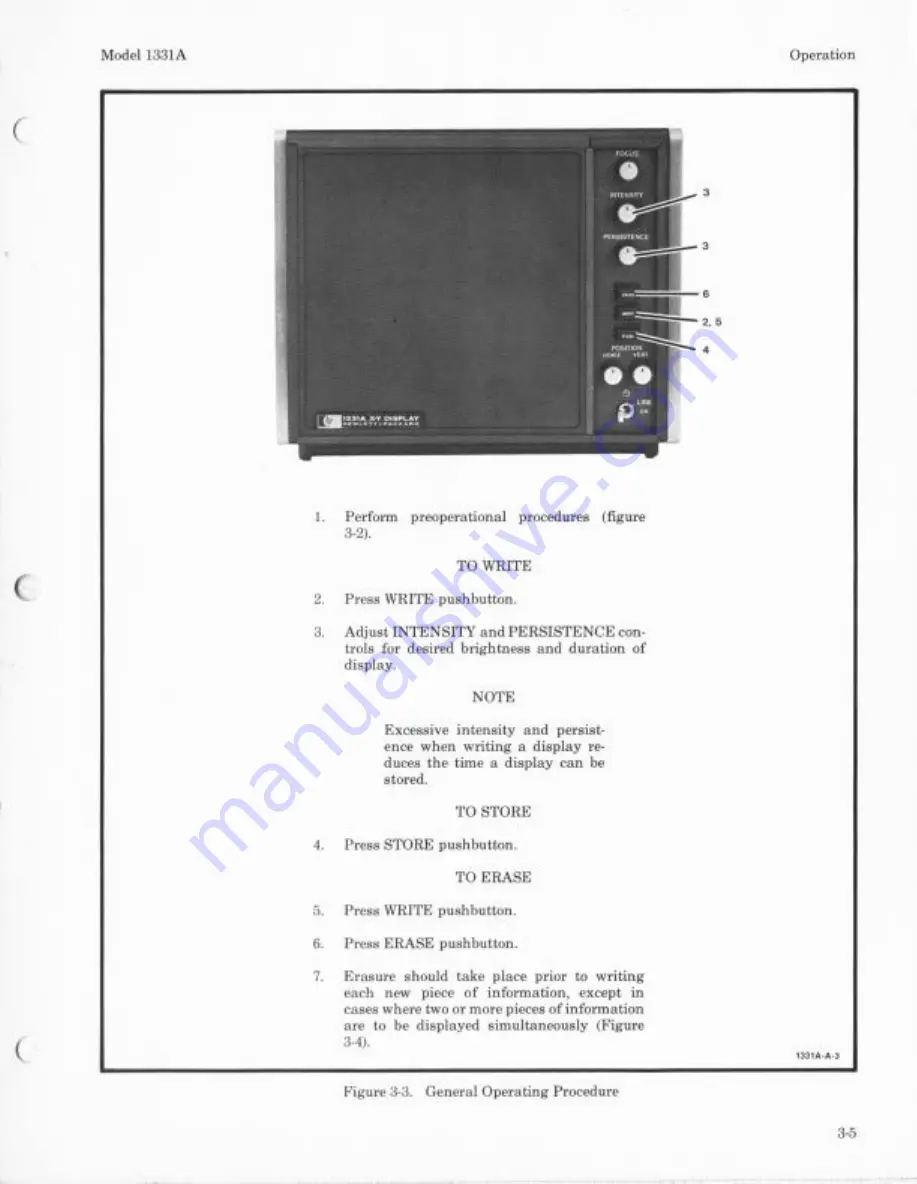 HP 1331A Operating And Service Manual Download Page 23