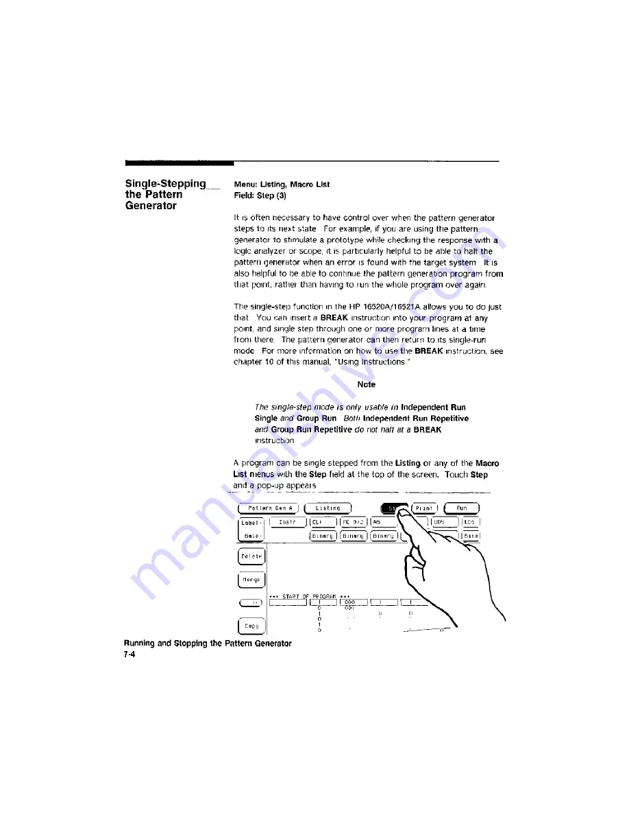 HP 16520a Reference Manual Download Page 76