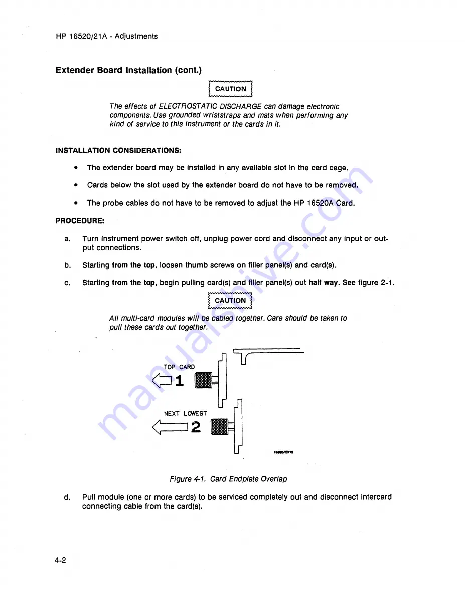 HP 16520a Service Manual Download Page 45