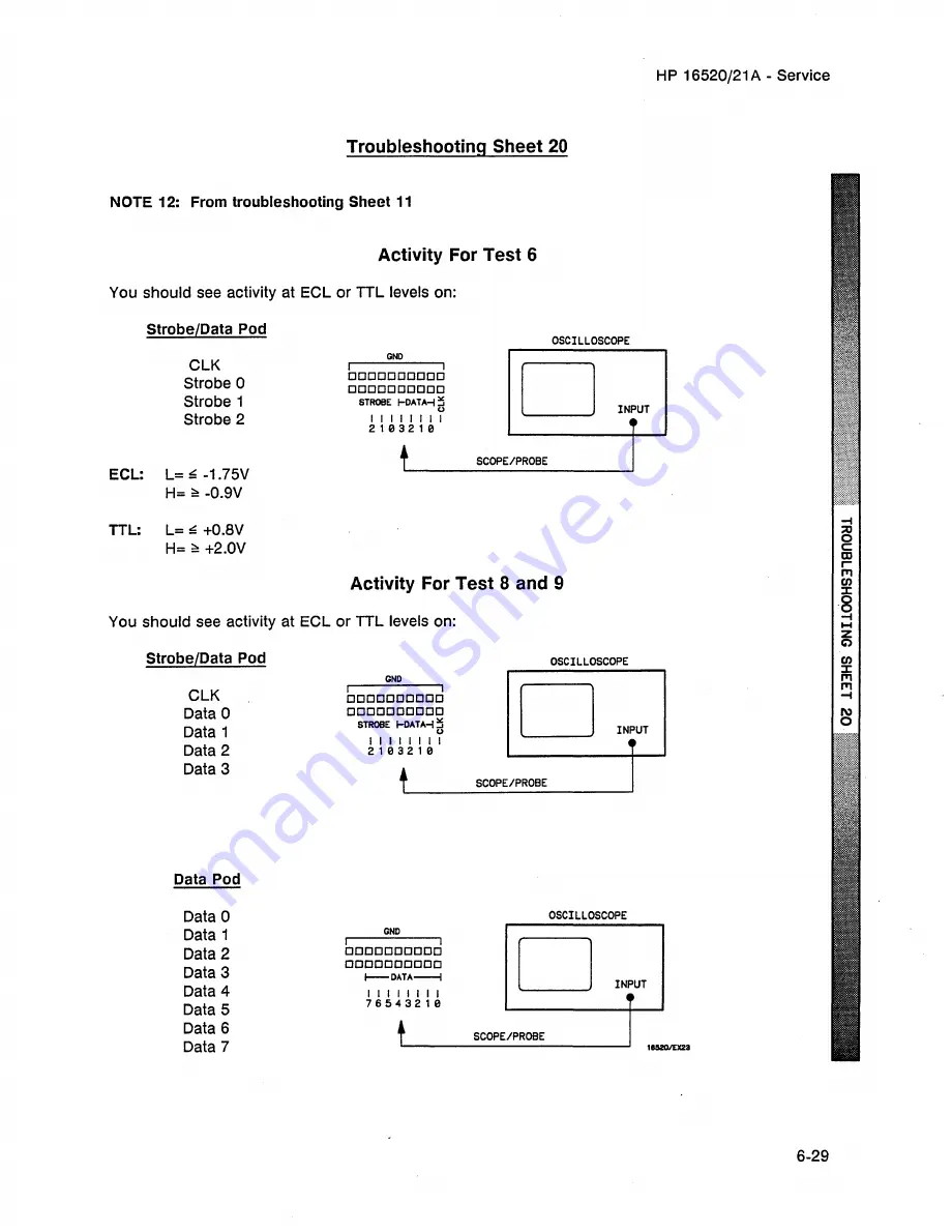 HP 16520a Service Manual Download Page 86