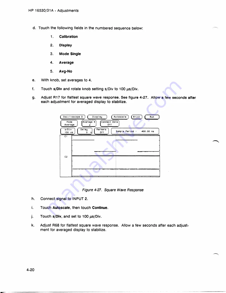 HP 16530A Service Manual Download Page 73