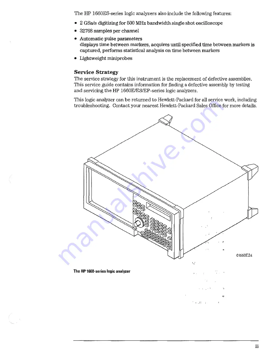 HP 1660E Series Скачать руководство пользователя страница 5