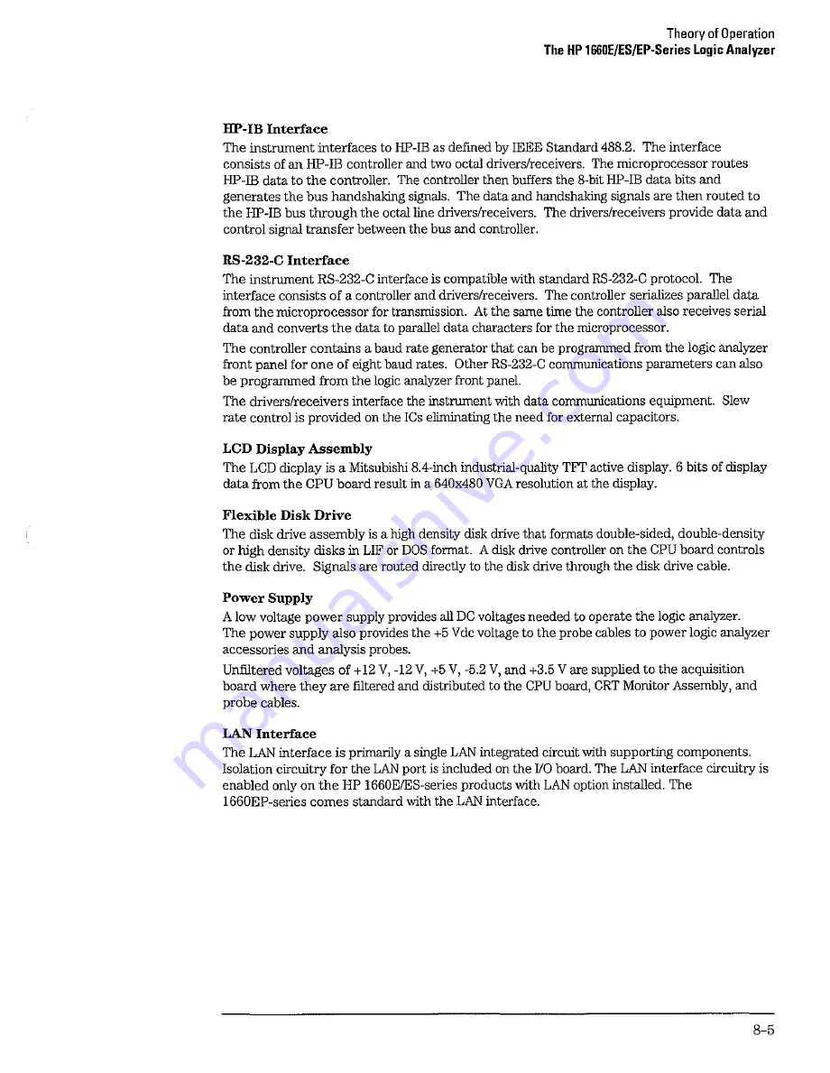 HP 1660E Series Service Manual Download Page 209