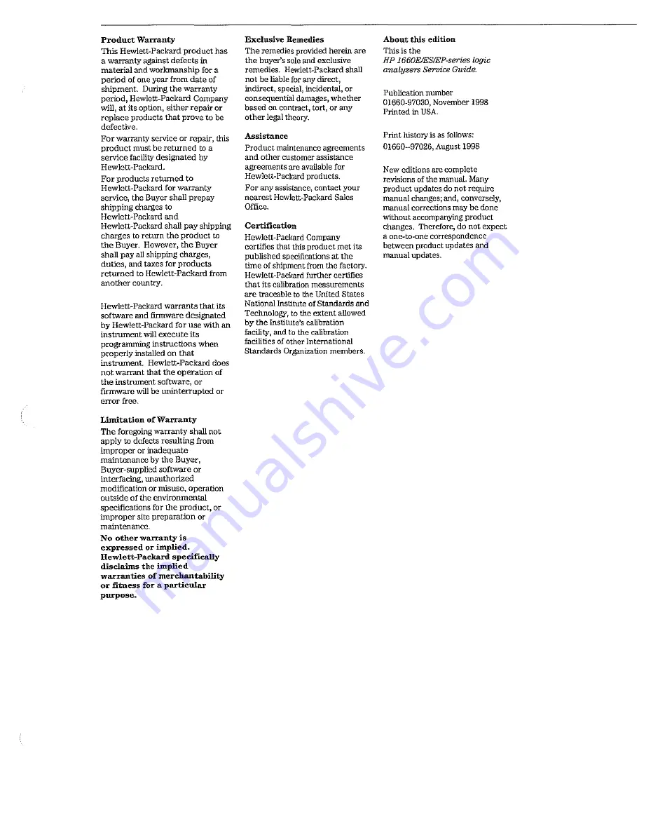 HP 1660E Series Service Manual Download Page 233