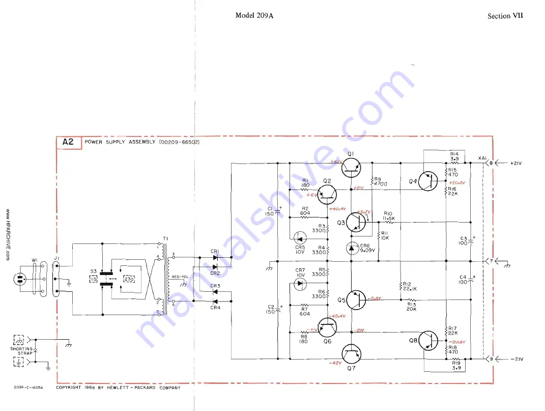 HP 209A Operating And Service Manual Download Page 40