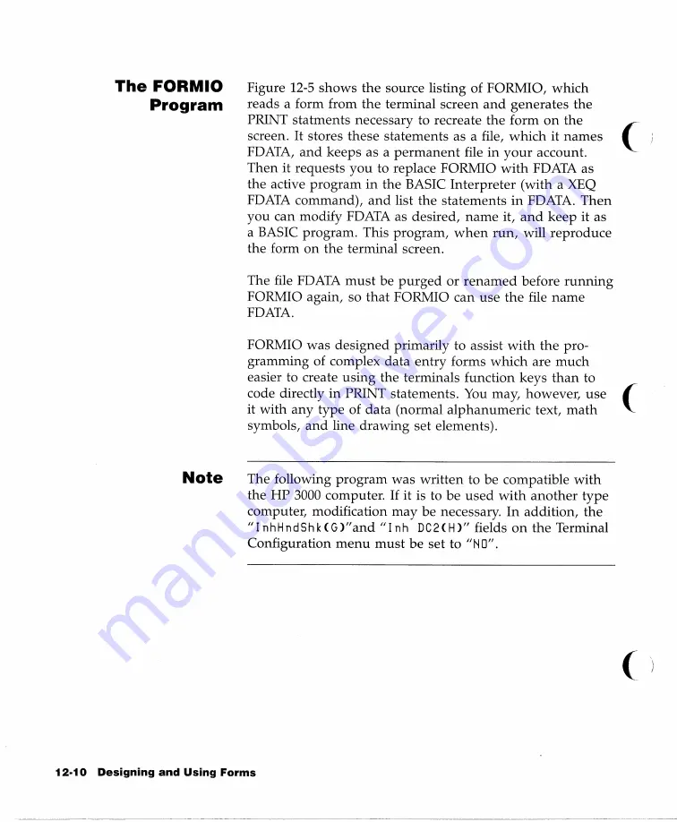 HP 2393A Reference Manual Download Page 428