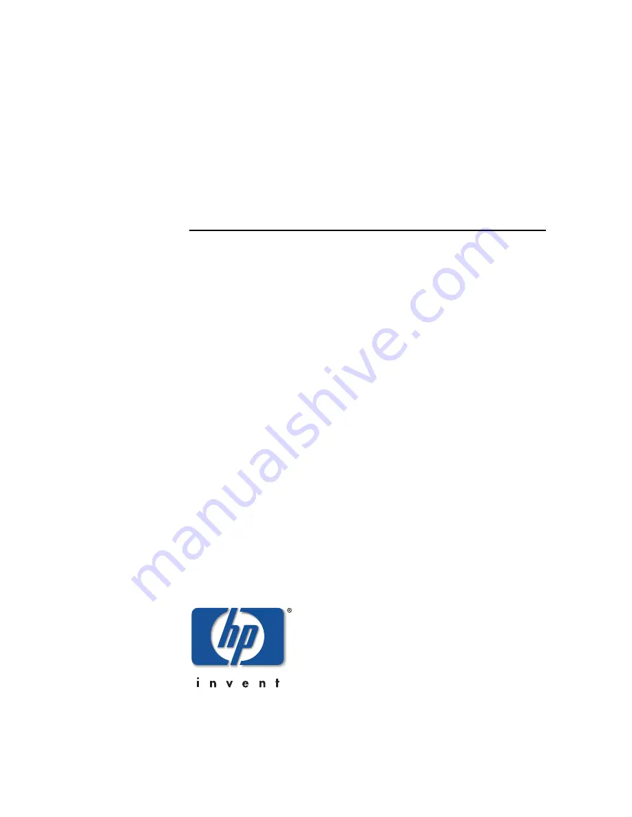 HP 316095-B21 - StorageWorks Edge Switch 2/24 Service Manual Download Page 1