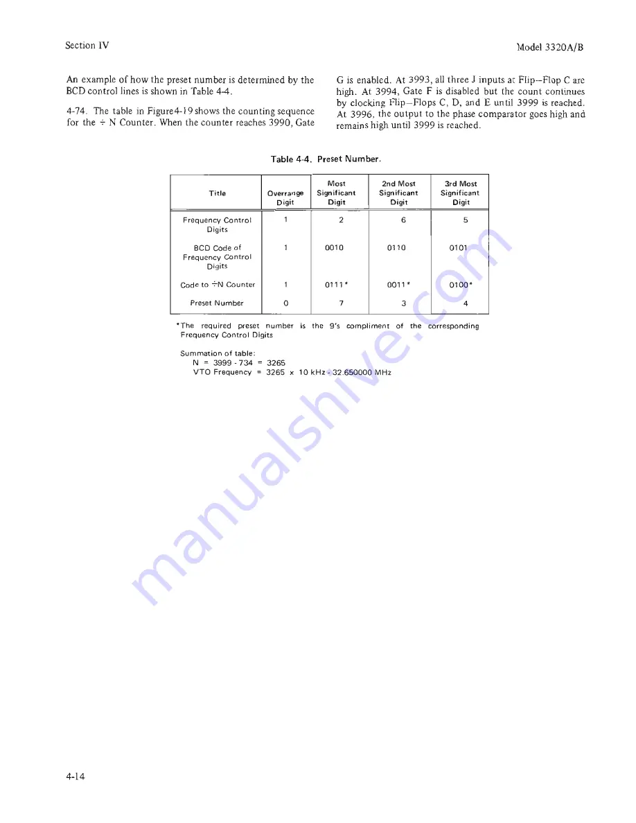 HP 3320A Operating And Service Manual Download Page 37